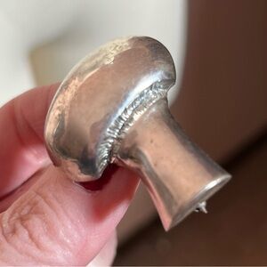 Vintage Retro JH Breakell Sterling Silver Fairycore minimalist Mushroom Brooch